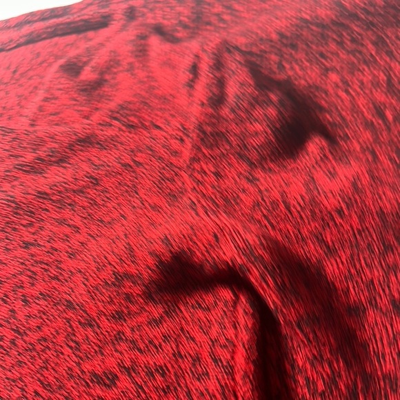 Zara Red A-Line Mock Neck Long Sleeve Dress - Picture 8 of 8